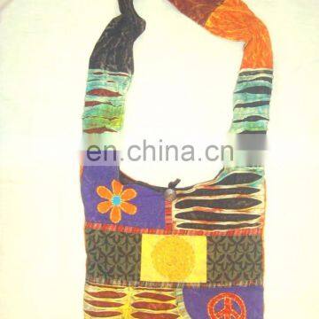 High Quality Canvas Designer Wholesale Cotton Hippie Sling Bag photo-3