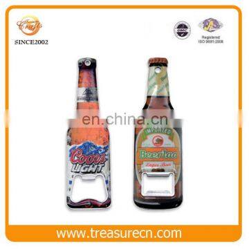 Cheaper Price Wholesale Iron Metal Bottle Opener Fridge Magents With Epoxy Logo photo-2