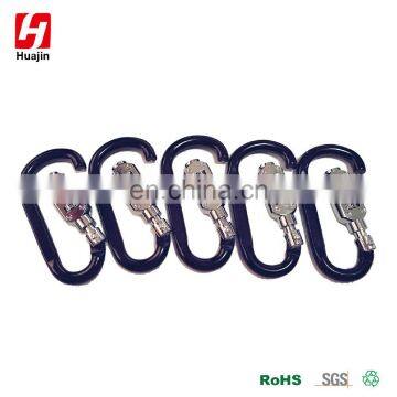 75MM Aluminum Alloy D Shape Carabiner With Coded Lock, Key Chain Clip Hook photo-3