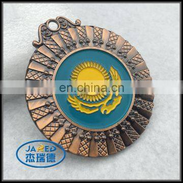 Custom Shape 3D Metal Zinc Alloy Old Sports Medal With Hole photo-2