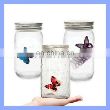 Sound Activated Animated Electronic Senor Monarch Butterfly Jar