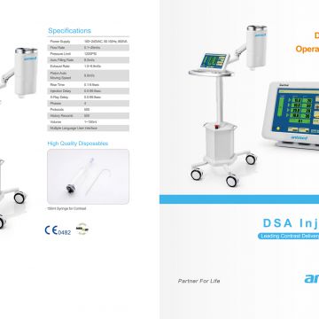 Cathlab contrast media injector, DSA injector