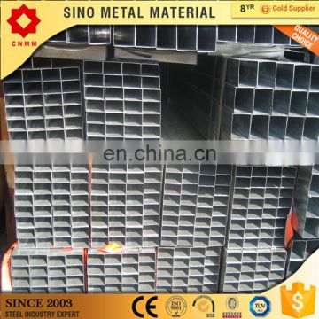 black anneal tube/ structural steel pipe 60x60 construction galvanized square tubing