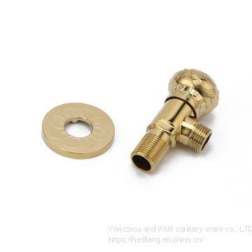 Triangle Valve All Copper Hot and Cold Thickening Angle Valve Octagon Valve photo-3