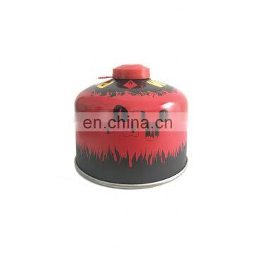 China screw valve butane gas cartridge 230g and butane gas 230g