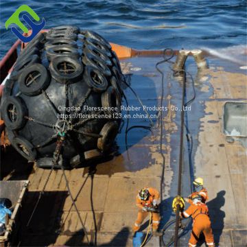 Floating pneumatic rubber fender