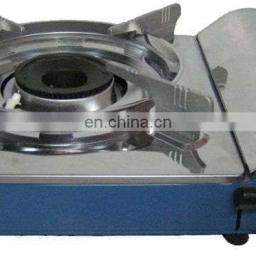 PORTABLE GAS STOVE MODEL TL-182 (Stainless steel soup tray & cartridge cover) / Butane gas stove / Anti explosion safety device