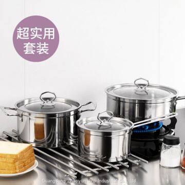 Stainless Steel Pot Set Soup Pot Milk Pot Integrated Cooking Pot Multi-function photo-2
