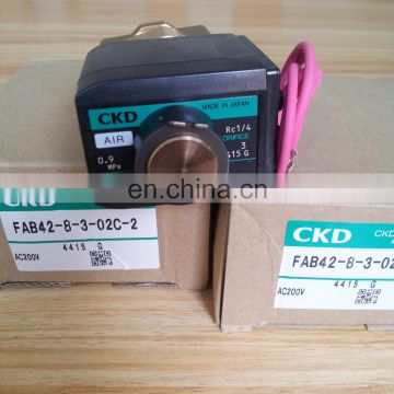 CKD water Solenoid Valve  FAB42-8-3-02C-2 AC200V