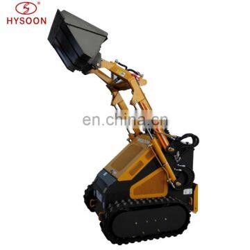 Compact utility vehicle agriculture farm machinery Hysoon multifunction best mini skid steer loader HY380 for sale