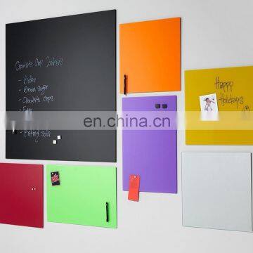 China manufacture magnetic dry erase printed  memo moving glass whiteboard for office