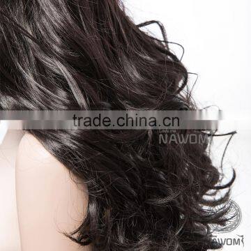 Female Black Long Curly Hair Wigs photo-6