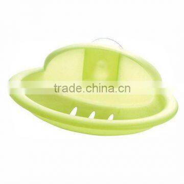 Plastic soap dish with sucker