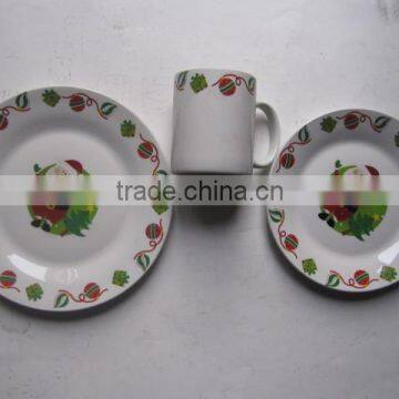 12pcs Christmas designed porcelain dinner sets