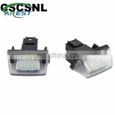 2PCS LED Number License Plate Lights 18SMD No Error Free light bulb For PEUGEOT 206 207 306 307 406 407 for CITROEN C3 C4 C5