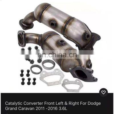 Car Catalytic Converter Stainless Steel Exhaust Pipes For Dodge Grand CARAVAN 2011 - 2016 photo-3