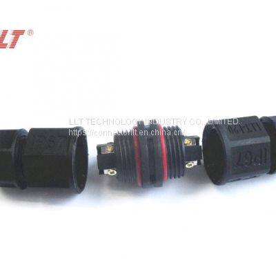 Llt L20 Screw Type Waterproof Cable Connector,2 3 4 Pins Inline Cable Connector photo-2