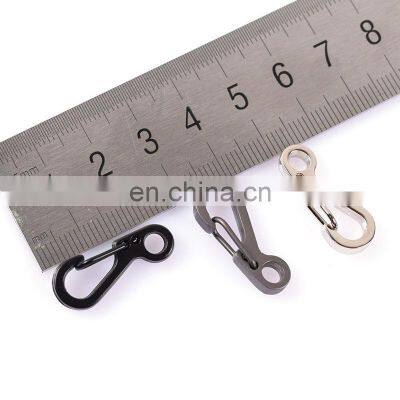 10Pcs/Lot Outdoor Mini Aluminium Alloy Hang Buckle Survival Gear Carabiner Key Chain Clip Quickdraw Key Chain Travel Tool photo-3