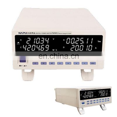 RS232 RS485 Communication Digital Watts Meter Factor Voltage Current Power Meter PM9812