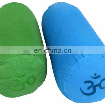 Pure Cotton filled custom color Om  yoga massage cushion Indian supplier