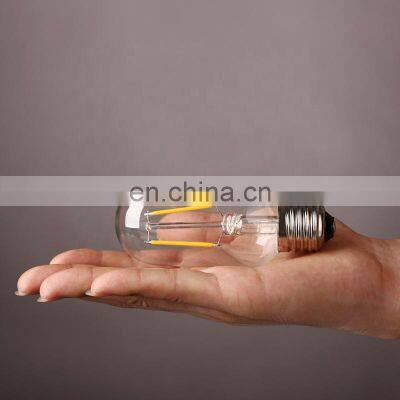 Tonghua E26 E27 LED Filament Edison Bulb Vintage 2W 4W T45 Retro Clear Glass Warm White 2300K Lamp Edison AC220V