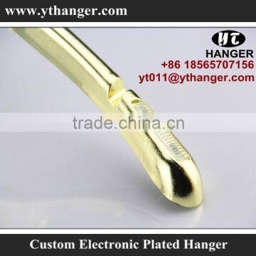 IMY-353 Golden Shiny Dress Hanger Deluxe Electroplating Hanger photo-3