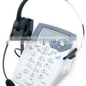 white analog hotel handset telephone