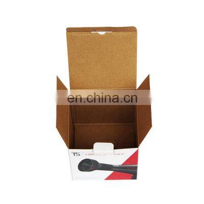 Factory Price Fluting Paper Flip Top Tuck in Bottom Buckle in Corrugated Paper Hair Dryer Packaging Box photo-5