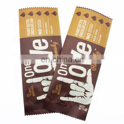 China Wholesale Custom Digital Printing Matte 1.62oz Blank Mylar Bag Snack Food Packaging Bar Wrapper With Easy Tear