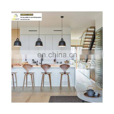 Light Luxury Decoration Style Gold Matt Interior Staircase With Glass Handrails photo-3