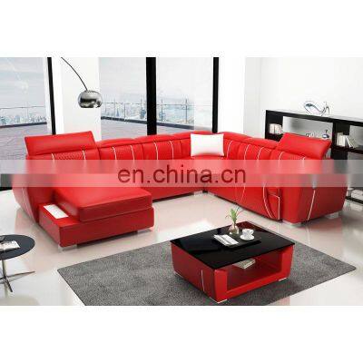 Italian modern designs home furniture luxury electric leather couches living room sofa set