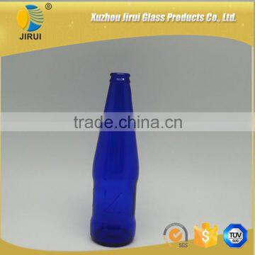 330ml cobalt blue glass bottle for white beer