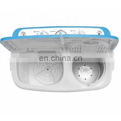 Luxurious 11Lbs Portable and Compact Semi Automatic Clothes Mini Twin Tub Mini Washing Machine photo-5