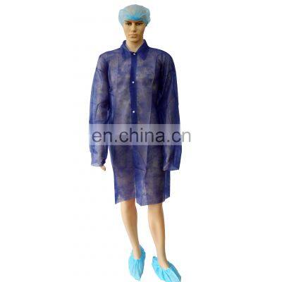 Disposable laboratory coat purple waterproof