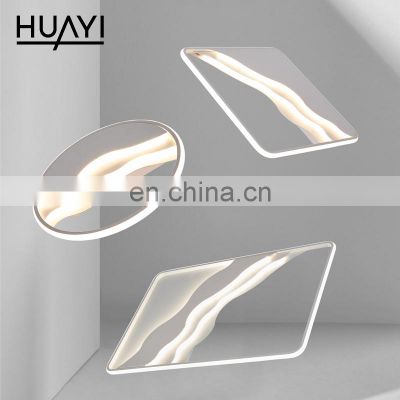 HUAYI China Wholesale Aluminum Square Round Modern 40W 66W 96W Decoration Old Home LED Ceiling Light