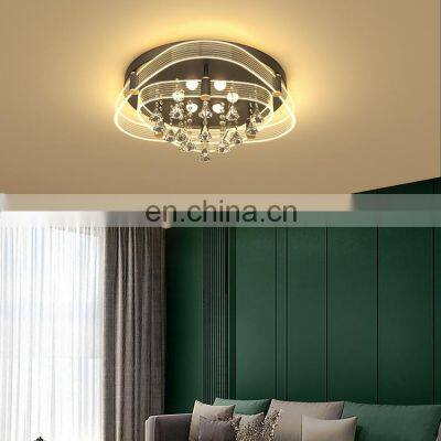 Gorgeous Indoor Luxury Decoration K9 Crystal 54w 72w Bedroom Living Room Modern LED Ceiling Light photo-2