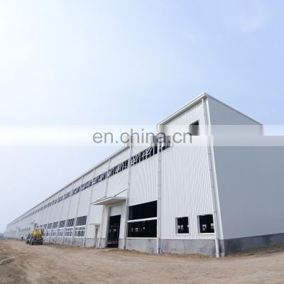 Saudi Arabia Industrial City Area Quick Install Assemble Steel Structure Mechanical Workshop Plant