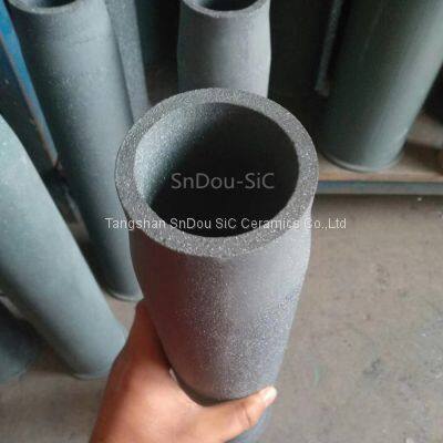 Silicon Carbide Ceramic SiC Burner Tubes as RSiC Burner Sleeve With1700C Recrystallized SiC photo-3