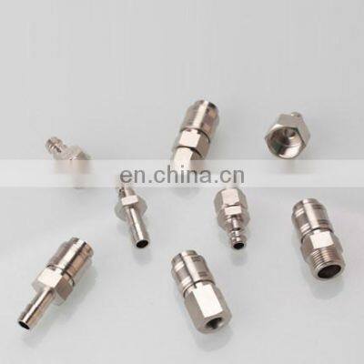 European Style Mini Copper Nickel-plated Air PU Hose Quick Connect Pneumatic Quick Fitting photo-5