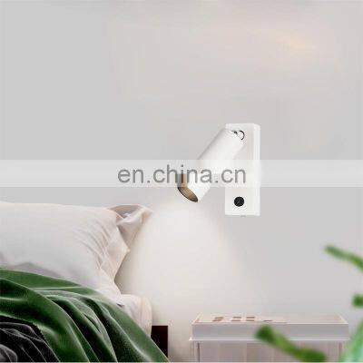 3W Led Ceiling Wall Light Spot Lights Modern Style Folding Rotation Home Hotel Bedroom Bedside Living Room Reading Wall Lamp