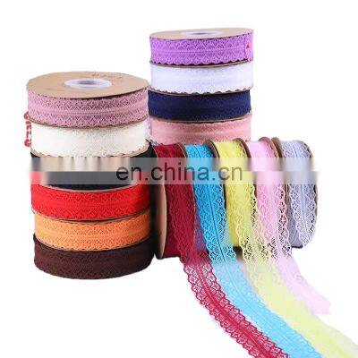 Wholesale Factory Lace Decorative Nylon Lace Burlap Gift Ribbon For DIY Decoration