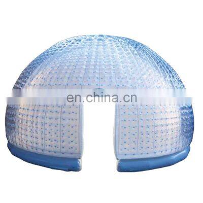 Good quality inflatable LED lighting igloo tent for nightclub,pop up inflatable dome tent for party