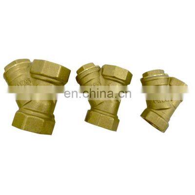 High Performance Big Flow Custom Brass Internal Thread Y Strainer Drain Ball Valve