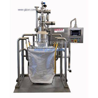 Gravity type ton bag weighing and packing machine