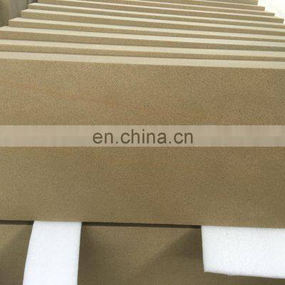 Simple European style cheap price beige sandstone sandblast stone wall panel exterior decorative