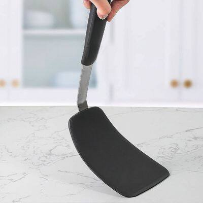 Kitchen Accessories Home and Kitchen Cookware Sets Flexible Rubber Kitchen Cooking Utensil Egg Turner Pancake Flippers Pile Turner photo-3