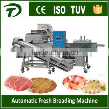 automatic breaded vegetables whole botton mushrooms onion rings fresh breading machine