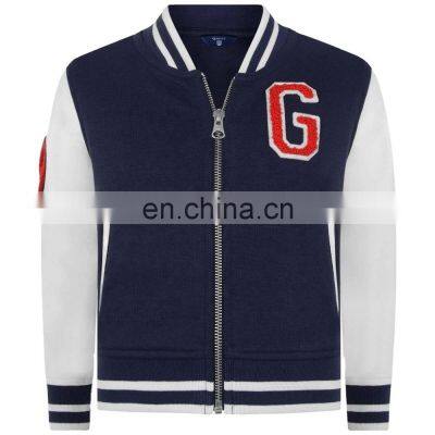 Wholesale Price Custom Newest varsity jackets Bomber jacket Cotton Fleece varsity jackets