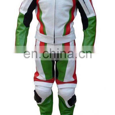 Custom Design Motorbike Racing Cowhide Motorcycle Leathers Suits Biker 1 Piece photo-5