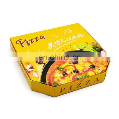 Wholesale Pizza Box Package Carton Supplier Custom Logo Design Printed Packing Bulk Cheap Rectangle Custom Cajas Para Pizza Box photo-5
